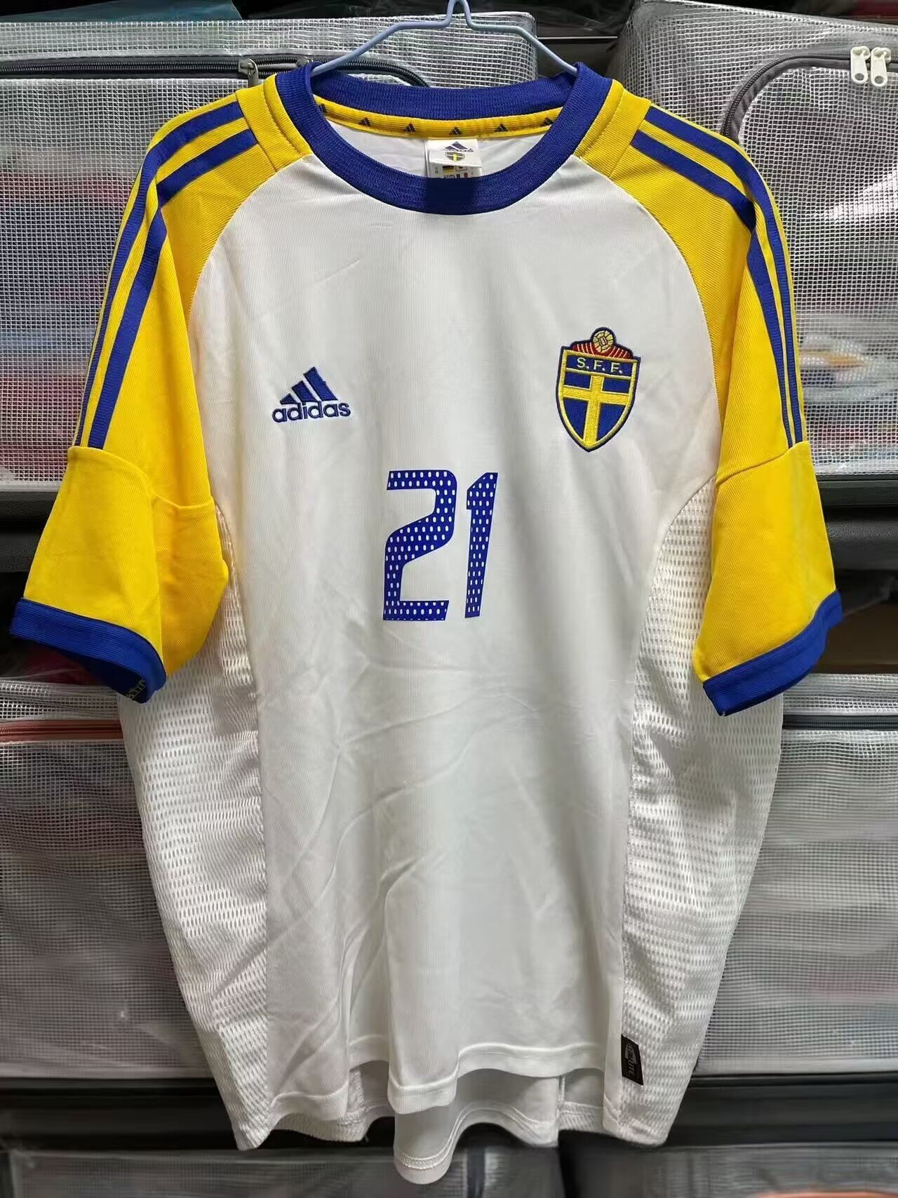AAA Quality Sweden 02/03 Away White Soccer Jersey